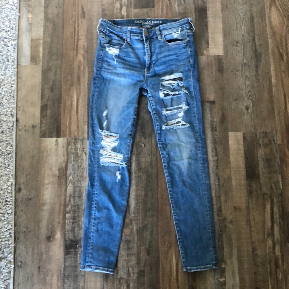 Ripped American eagle jeans